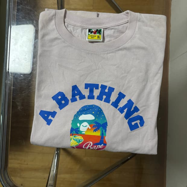 Bape 베이프 Sunset Beach Tee XL
