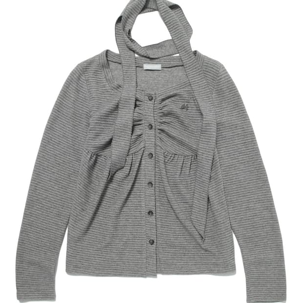 허그유어스킨 니티드 베이비돌 가디건 차콜