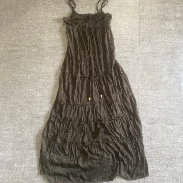 일본빈티지 lovegirl 하구미모리걸 할메카지보헤미안 스모크셔링원피스