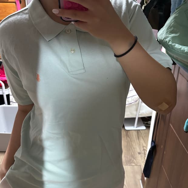 폴로 파스텔 민트 카라티