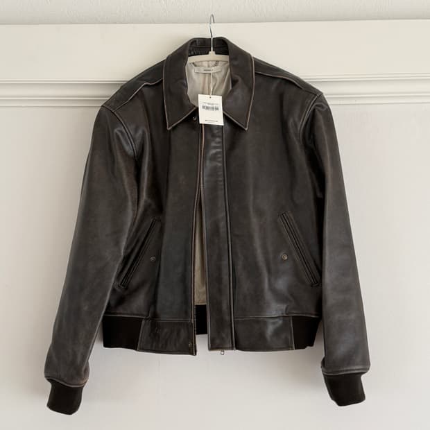 문선 moonsun 유니섹스 레더자켓 M 