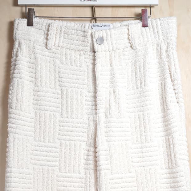 보테가베네타 코튼 테리 자카드 팬츠