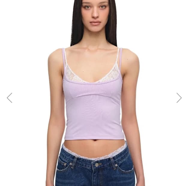 투머치택스 BRA-LAYERED SLEEVELESS TOP