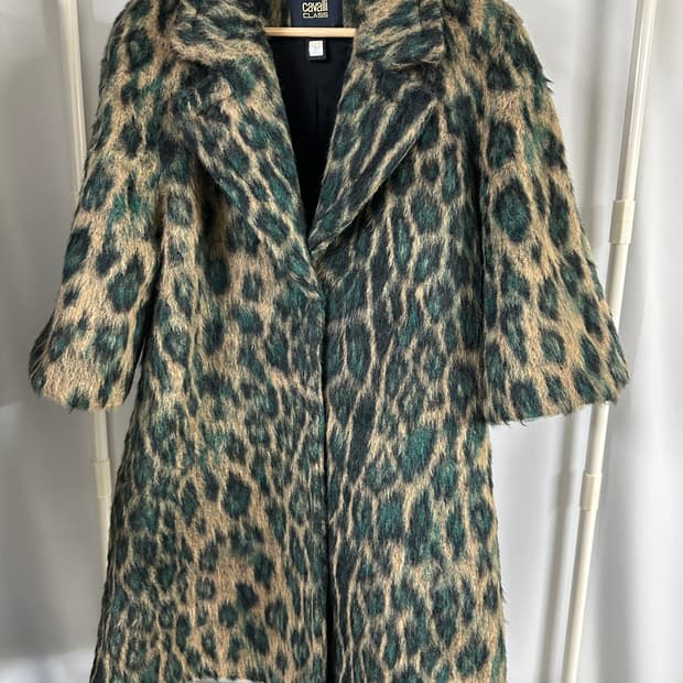 카발리 모헤어 혼방 코트