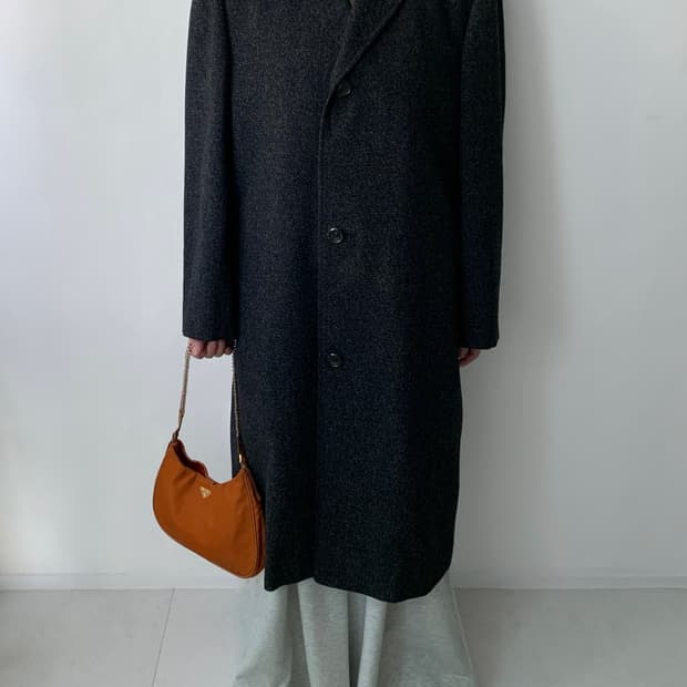 Melange Long Coat