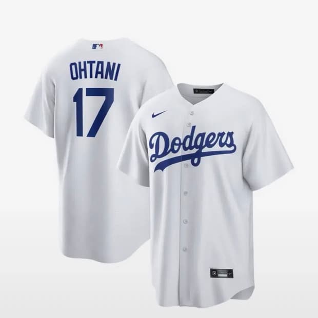 (새상품)나이키 MLB LA 다저스 오타니 쇼헤이 홈 레플리카 저지