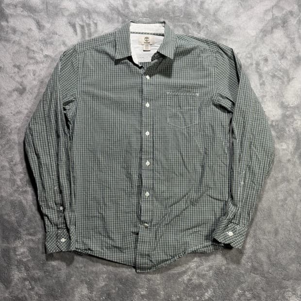 팀버랜드 슬림핏 체크셔츠