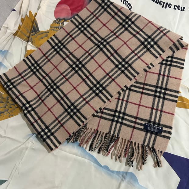 버버리 램스울 노바체크 머플러