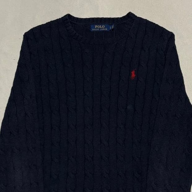 S 폴로랄프로렌 네이비 케이블 니트