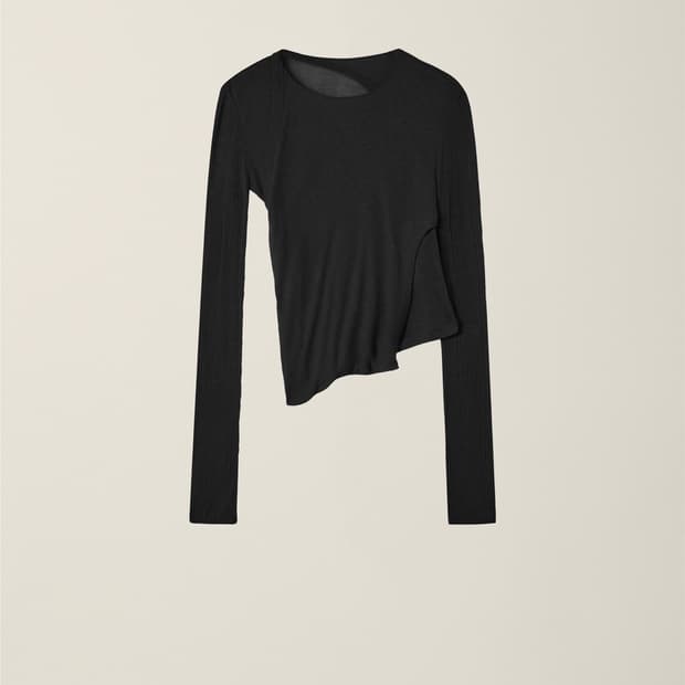 EE Womens twist t-shirt black 