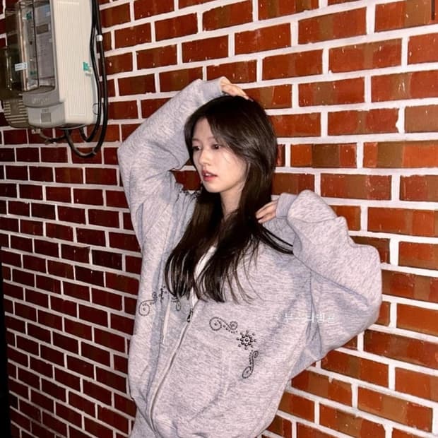 폴리수엠 오너먼트 스터디 후드집업 팔아요 정소민착용