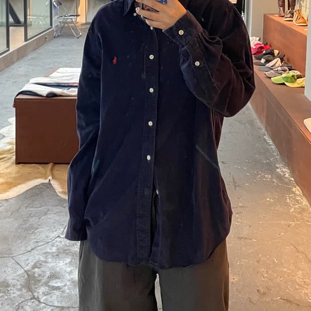 폴로 랄프로렌 네이비 셔츠 H228