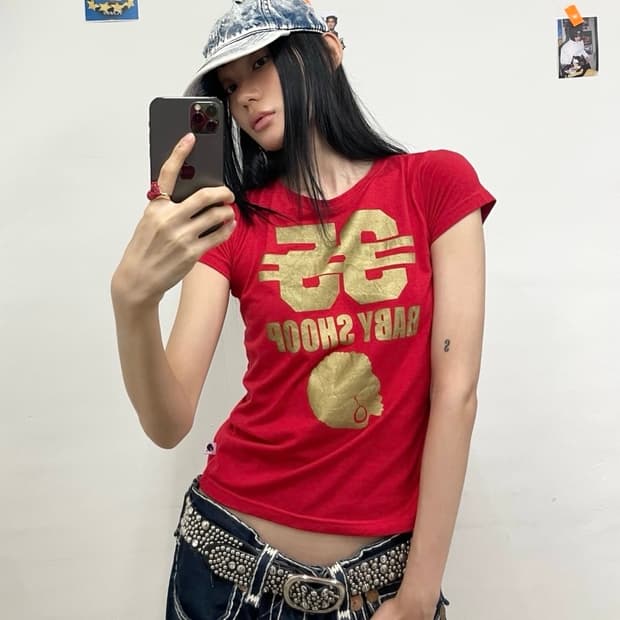 Gold Girl Red T-shirt