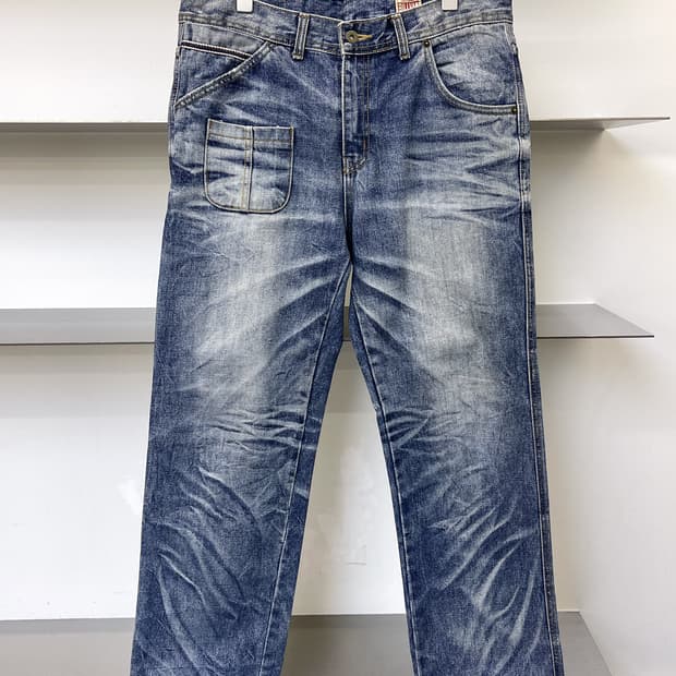 Billvan 데님 카펜터 팬츠