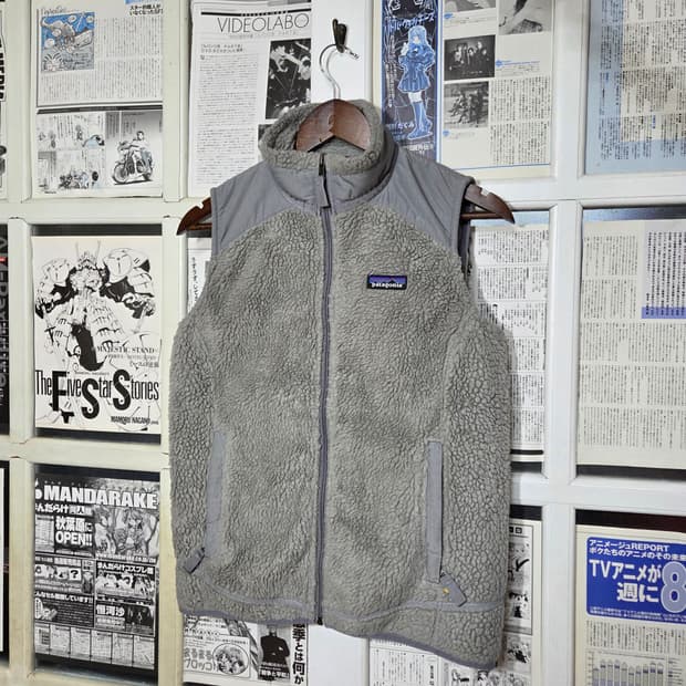 JPN 파타고니아 블루그레이 레트로 플리스 베스트 조끼