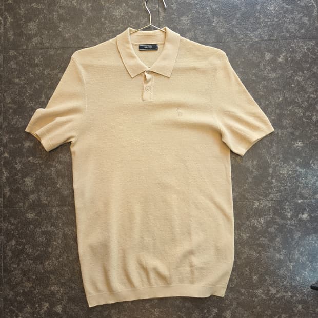 헤지스 반팔 카라 니트 베이지 -105 