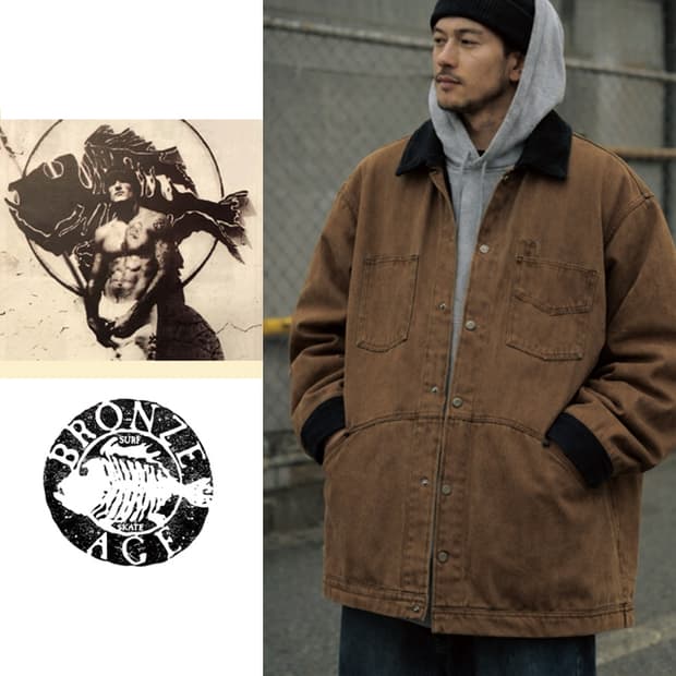 Bronze Age 90s USA 빈티지커버올워크자켓