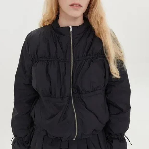 제이청 블랙 숏패딩