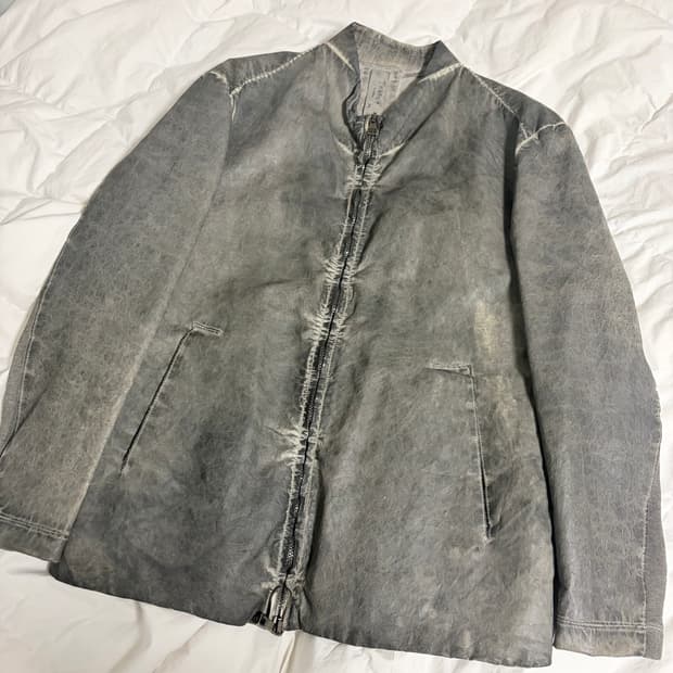 트랜짓 워시드 램스킨 자켓