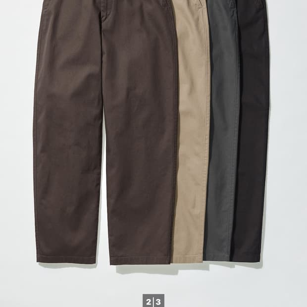 유니클로u 와이드핏 치노팬츠 (88)