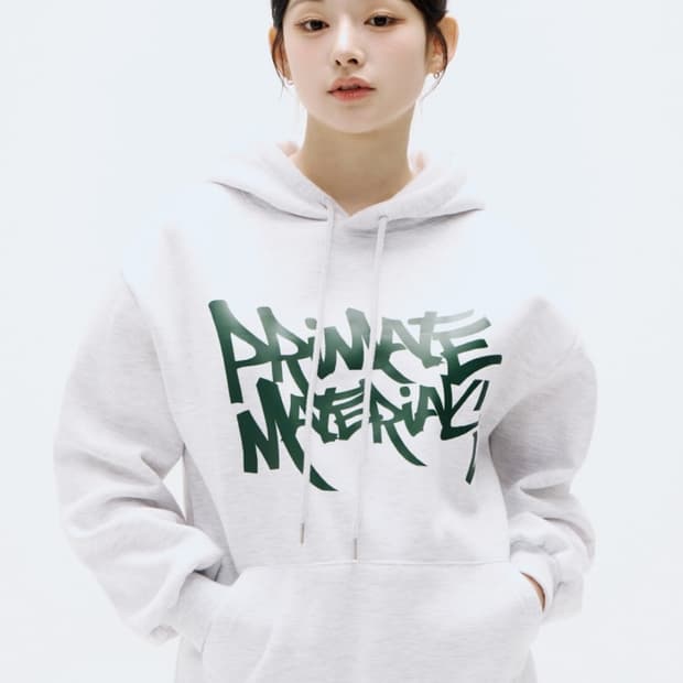 SP 오버핏 기모 후드티