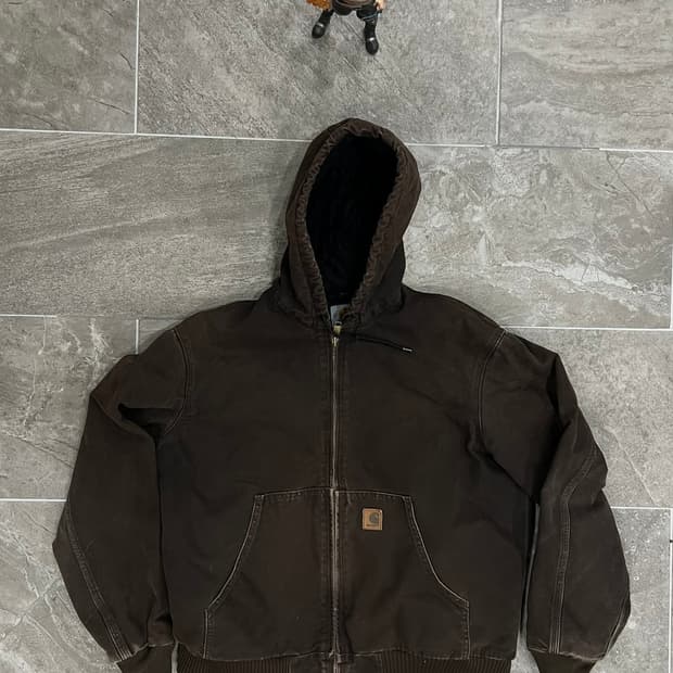 (L) 칼하트 덕 액티브 후드자켓 J130 DKB 다크브라운