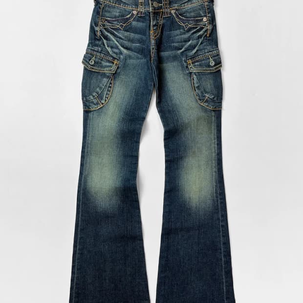 NUVE 00's Y2K  페어리 부츠컷 데님 팬츠 PN5574   