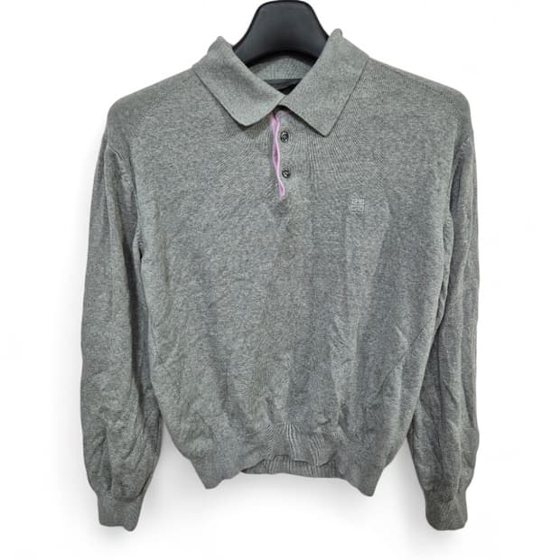 지방시 그레이 니트 폴로 셔츠