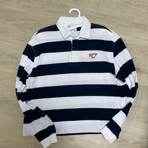 로얄시티파크 스트라이프 긴팔 럭비