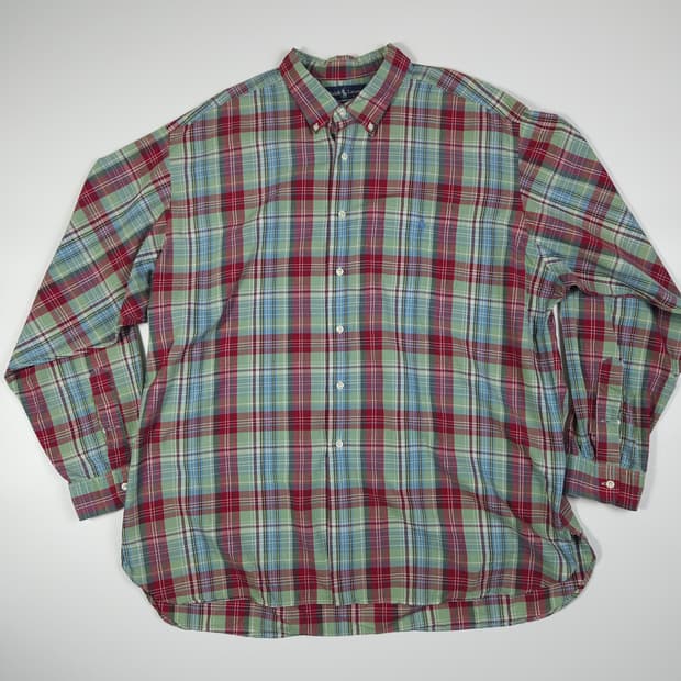 폴로 랄프로렌 오버핏 체크 셔츠