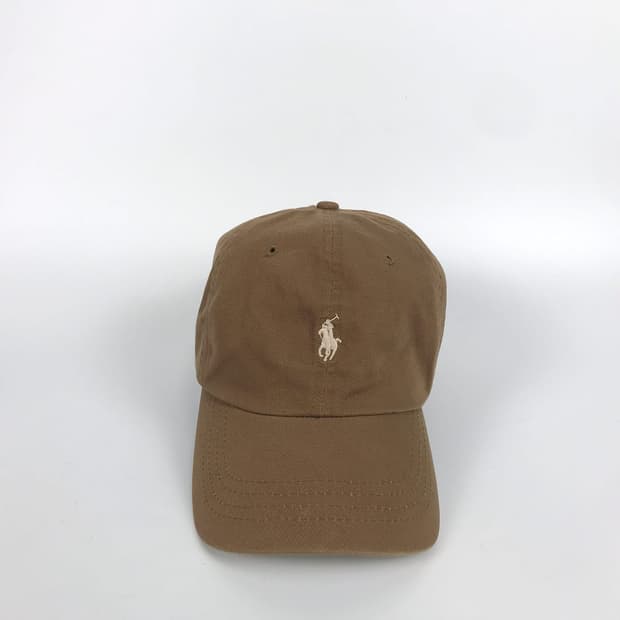 폴로 랄프로렌 클래식 브라운색 빈티지 구제 모자 캡