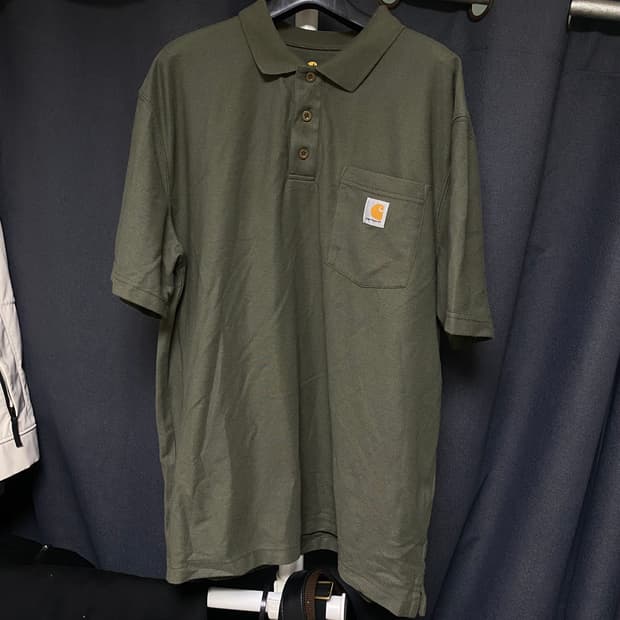 칼하트 PK 카라 티셔츠 카키 L