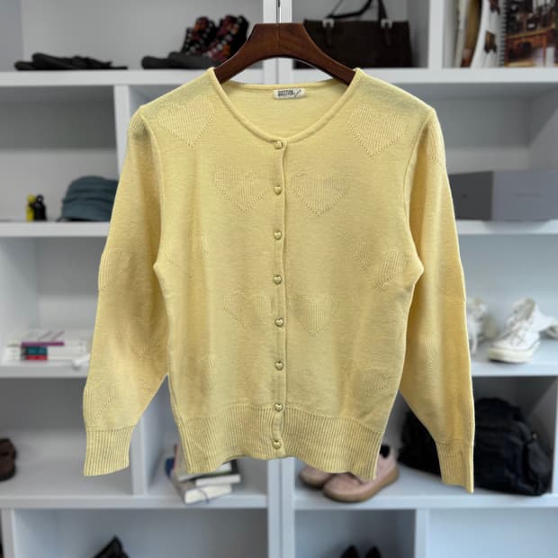 question zone 하트 가디건