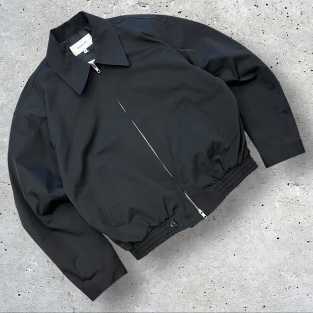 [M] BOWLOW 블랙 Harrington 자켓 B147