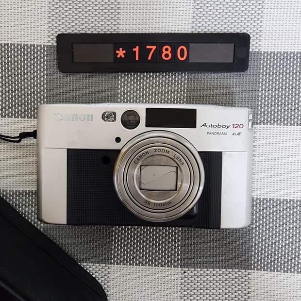 캐논 오토보이 120 필름카메라 파우치포함
