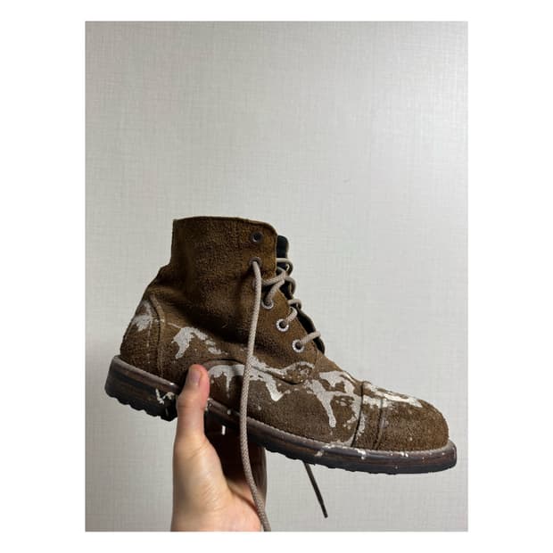 돌체앤가바나 00s 페인팅 아카이브 부츠