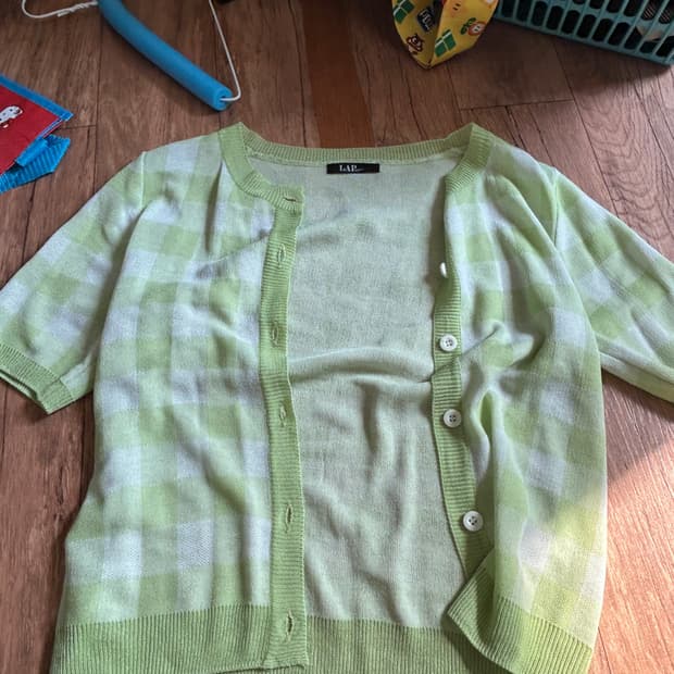 체크 니트 나시 판매 (LAP)