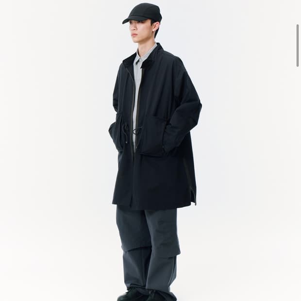 산산기어 지퍼 필드 파카 블랙 2사이즈