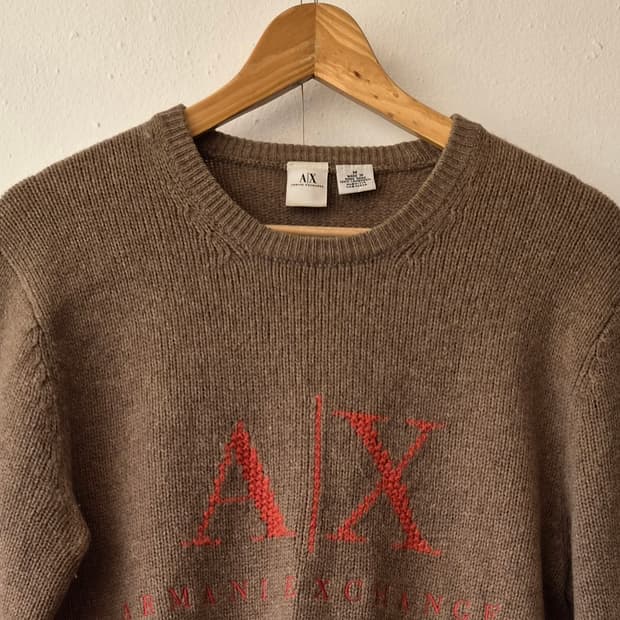 아르마니 익스체인지 남성 램스울라운드니트 M사이즈