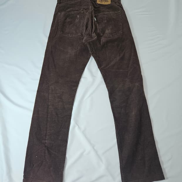 90s 리바이스 505 코듀로이 브라운 데님팬츠 빈티지 30x34
