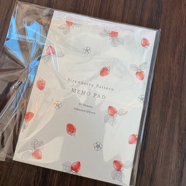 딸기 메모패드