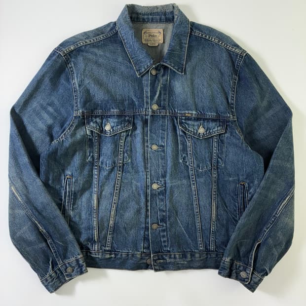 Polo 폴로 랄프로렌 데님 트러커 워시드 자켓