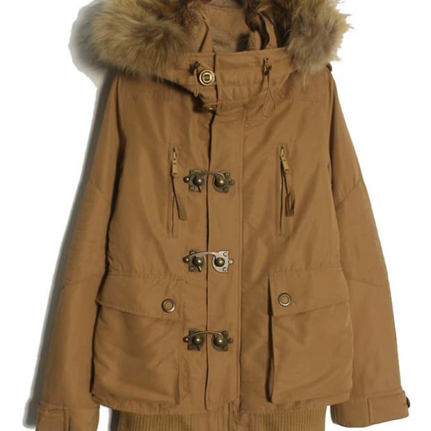 Sly Carmel fur hood jacket
