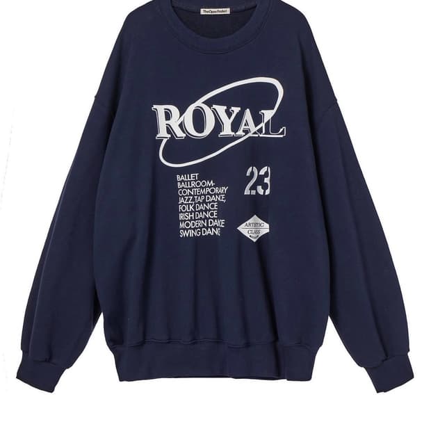 ROYAL LETTER SWEATSHIRT