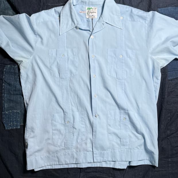 70-80's Guayabera 구아야베라 셔츠 M