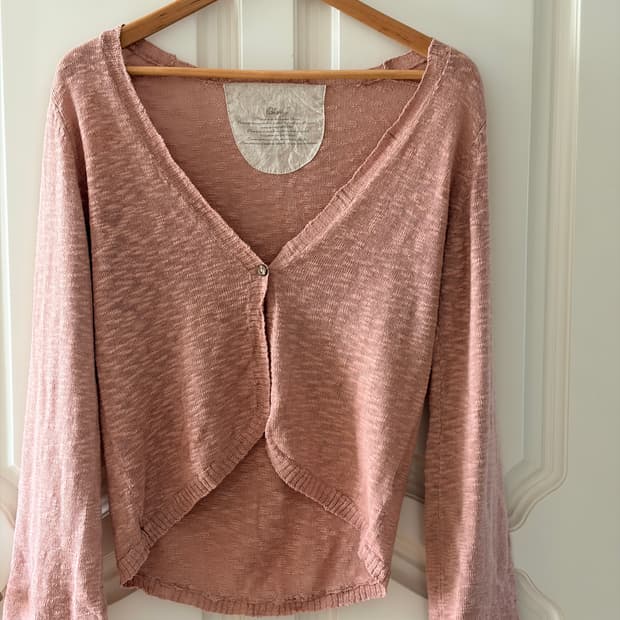 Ohana 빈티지 레이어드 원버튼 가디건