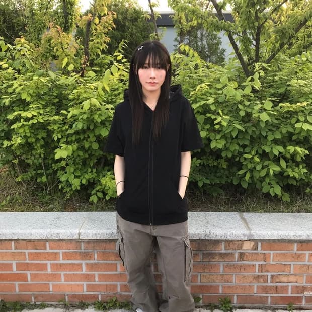 Doublefocus Black Short Sleeve Hoodie