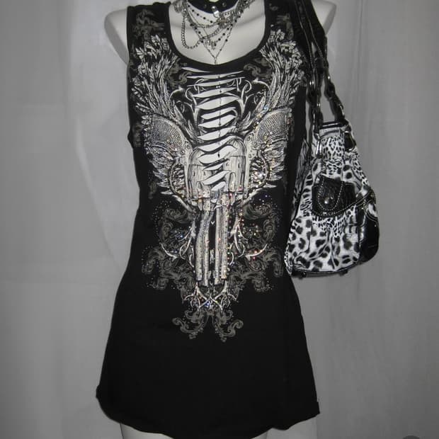 펑크 그런지 y2k 나시탑 