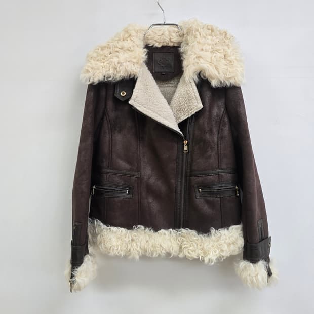 오야니 양털 양가죽 무스탕 집업