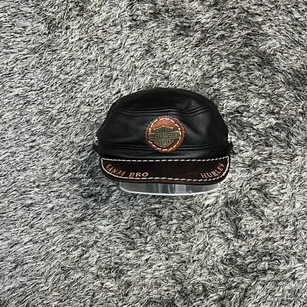 할리데이비슨 커스텀 가죽 바이크 모자 (XL)